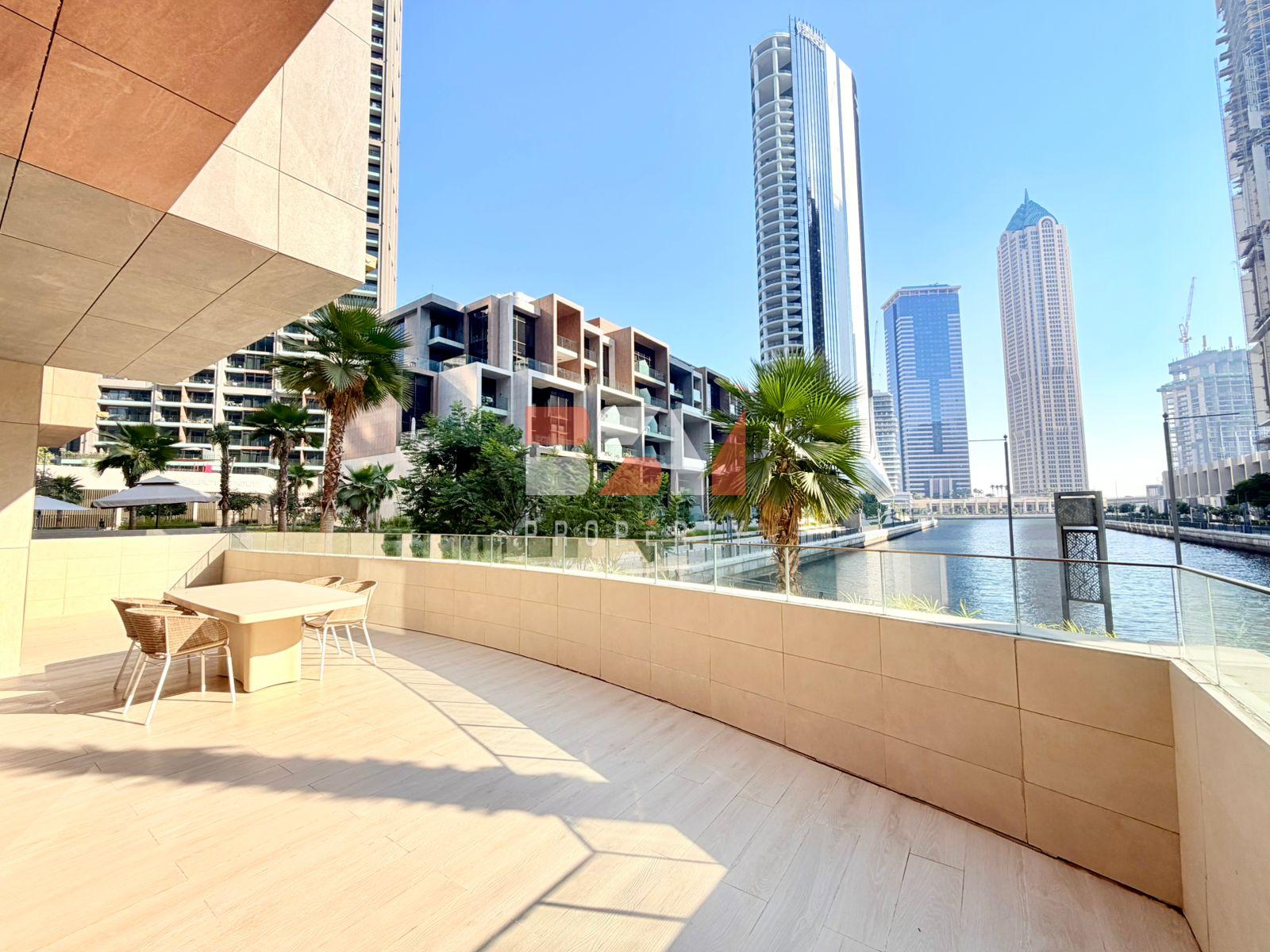 Peninsula One – 3BR + maid | Big Terrace | Canal Views | Furnished