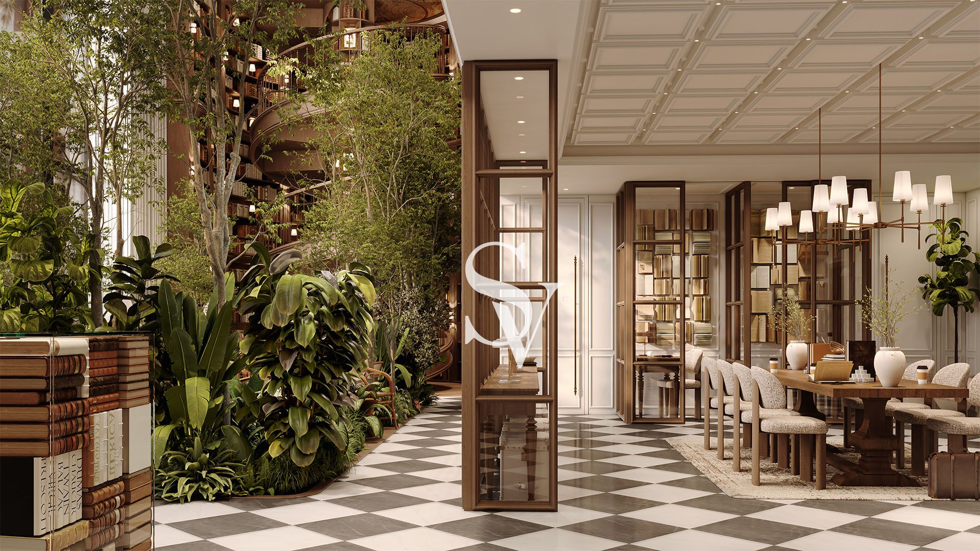 High-Floor Studio | Iconic Library Concept |