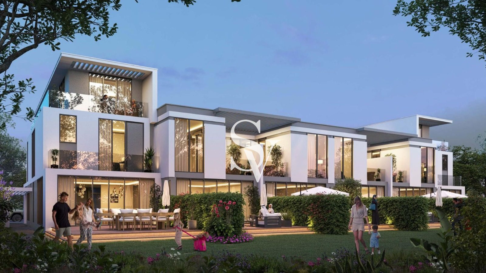 Twin Villa | Single Row | Park View