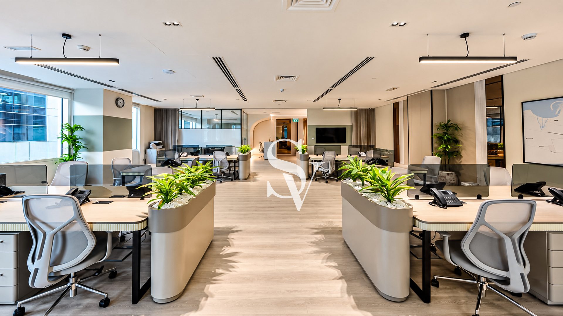 FURNISHED | FULLY FITTED OFFICE| 4 PARKINGS