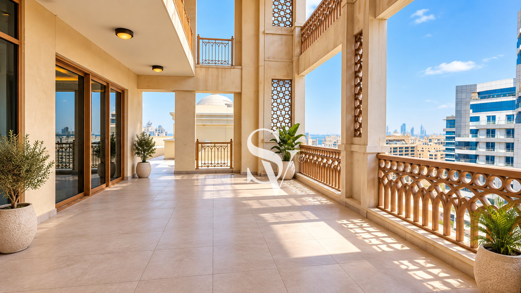 Duplex Penthouse Palm Rent | Big Terrace Sea View